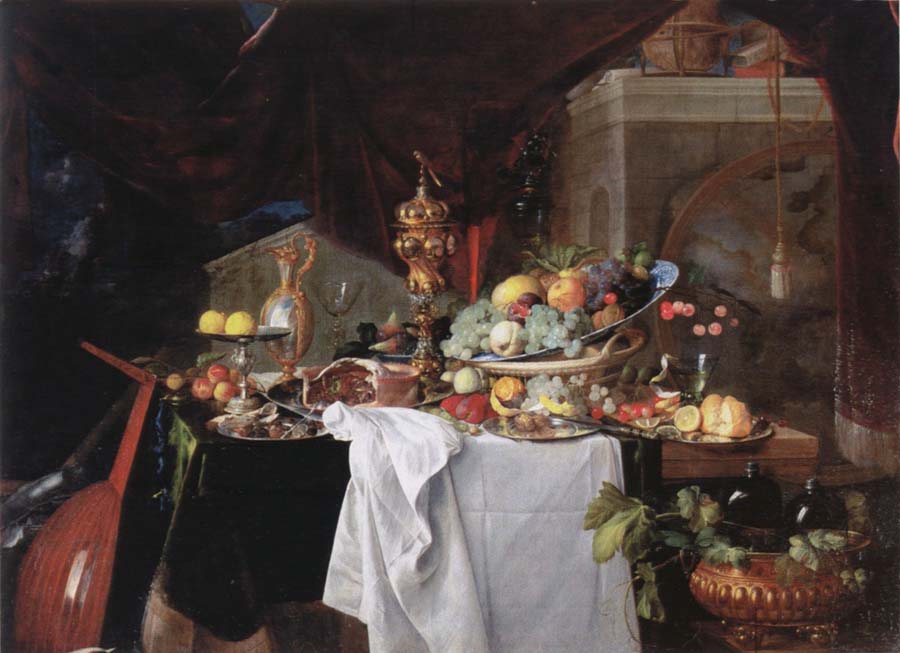 Jan Davidz de Heem Table with desserts